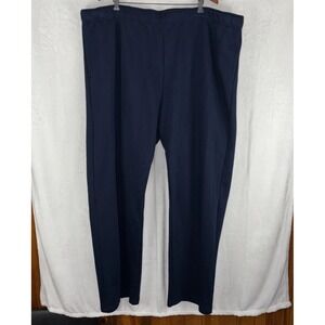 Xersion Fleece Sweatpants Men's 4XLT Loose Fit Open Bottom Navy Blue 50x36 NWT